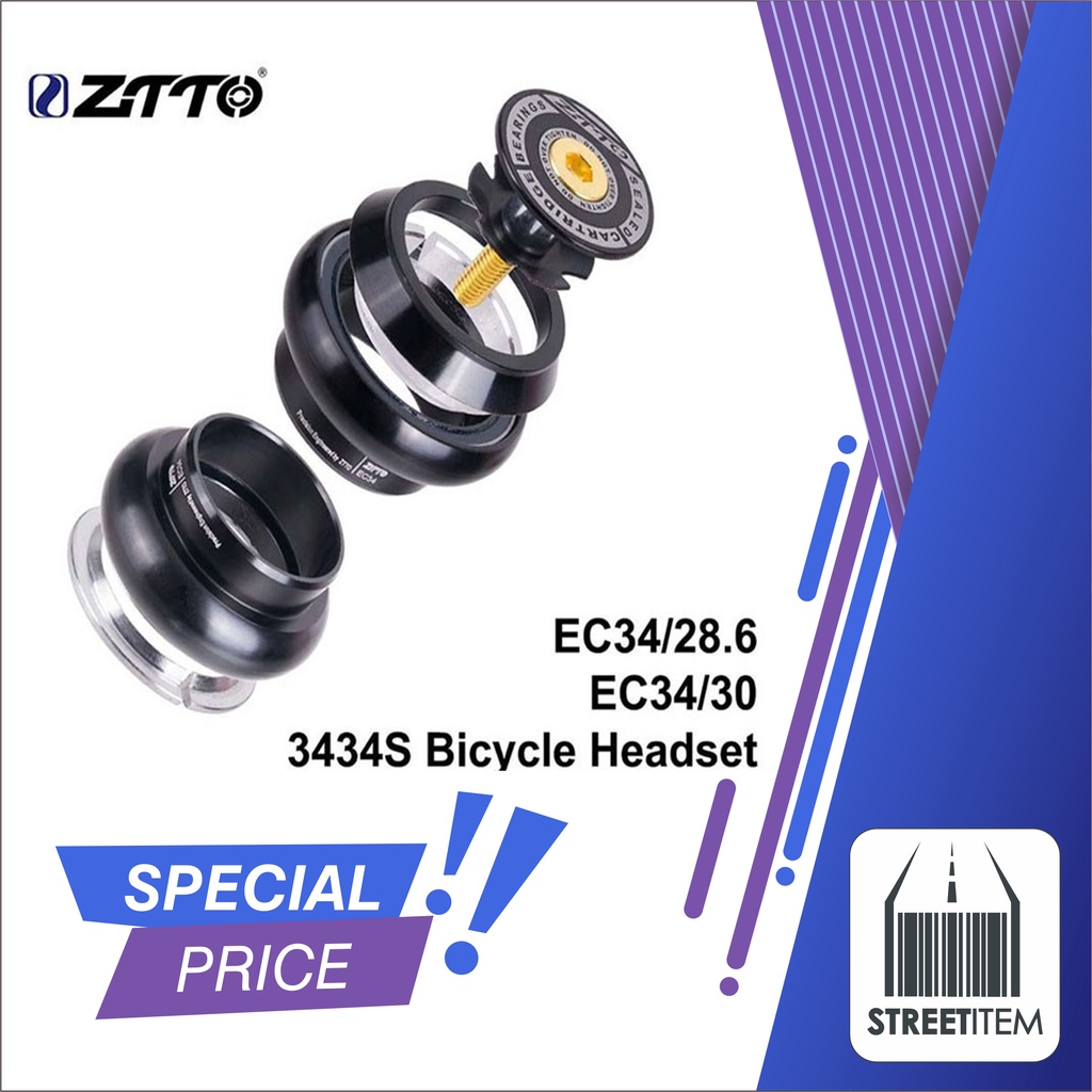 Headset ZTTO Sepeda MTB 3434S Eksternal Bearing External 34mm Oversize