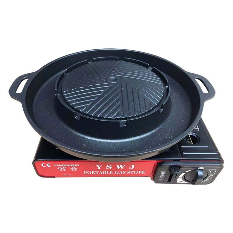 STEAMBOAT 2 IN 1 bulgogi pan 2 fungsi panggang dan rabusan 2 in 1 / BBQ Grill pan shabu sukiyaki mookata