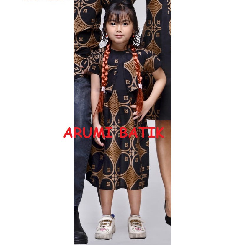 Dress Dres Terusan Baju Batik Anak Perempuan 2712 BALITA TK SD PAUD