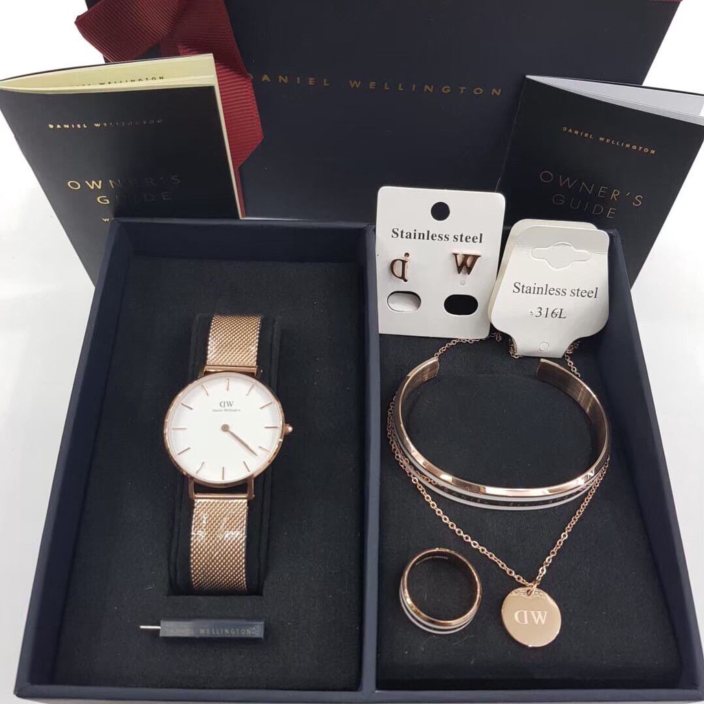 JAM DW PENDANT SET (INCLUDE CINCIN, BRACELLET, ANTING) LENGKAP