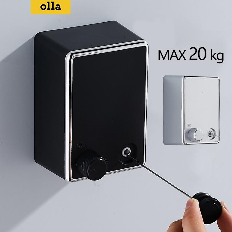 OLLA JEMURAN TAK TERLIHAT 20KG/ JEMURAN TELESKOPIK DALAM RUANGAN / PUKULAN GRATIS / JEMURAN GANTUNG 