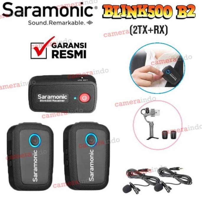 Mic Saramonic Blink 500 BI B2 Dual Channel Wireless Mic Vlog