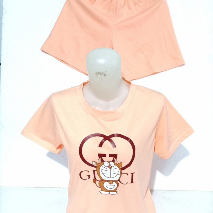 Promo Setelan Kaos Wanita/Baju Buat Santai/Setelan Kaos Wanita Lengan Pendek Sale