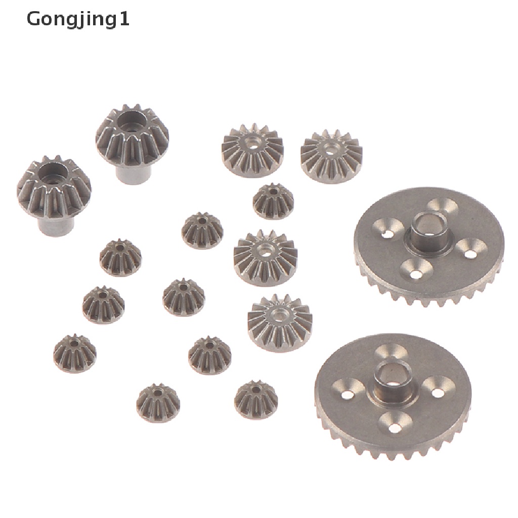 Gongjing1 16pcs / Set Roda Gigi 30t 24t 12t 12t Untuk Mobil Wltoys 12428 12429