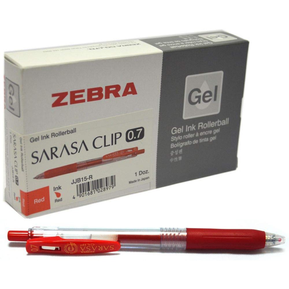 

ZEBRA 0.7 GEL PEN SARASA Clip COLOURS pena jel pulpen rollerball