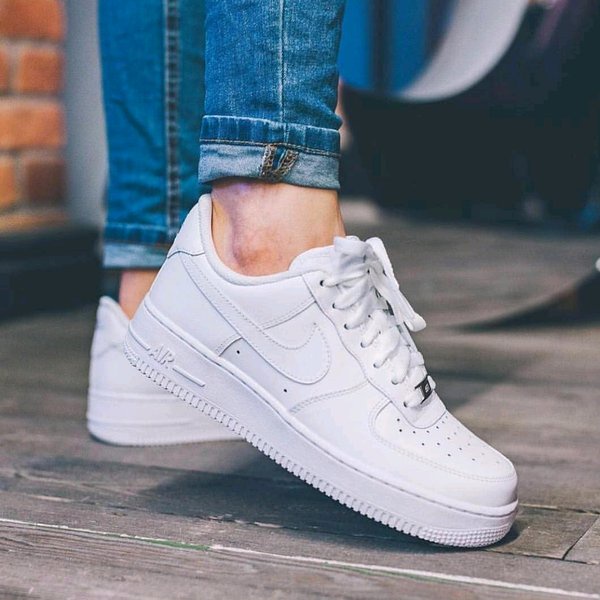 NIKE AIR FORCE 1 FULL WHITE SEPATU PUTIH POLOS SNEAKERS WANITA PUTIH NABILA FOOTWARE/Sepatu sneakers