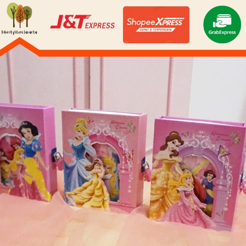 

Buku Diary Gembok Karakter Princess Lucu Fancy Hadiah Kado Ulang Tahun Ready COD