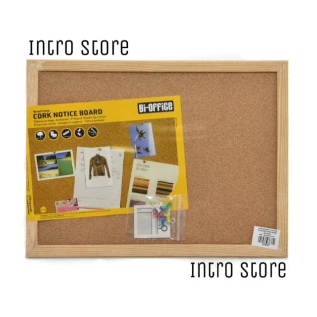 

BI-SILQUE PAPAN GABUS/CORK BOARD/FIBER BOARD/PAPAN BULETIN 60x45 CM promo