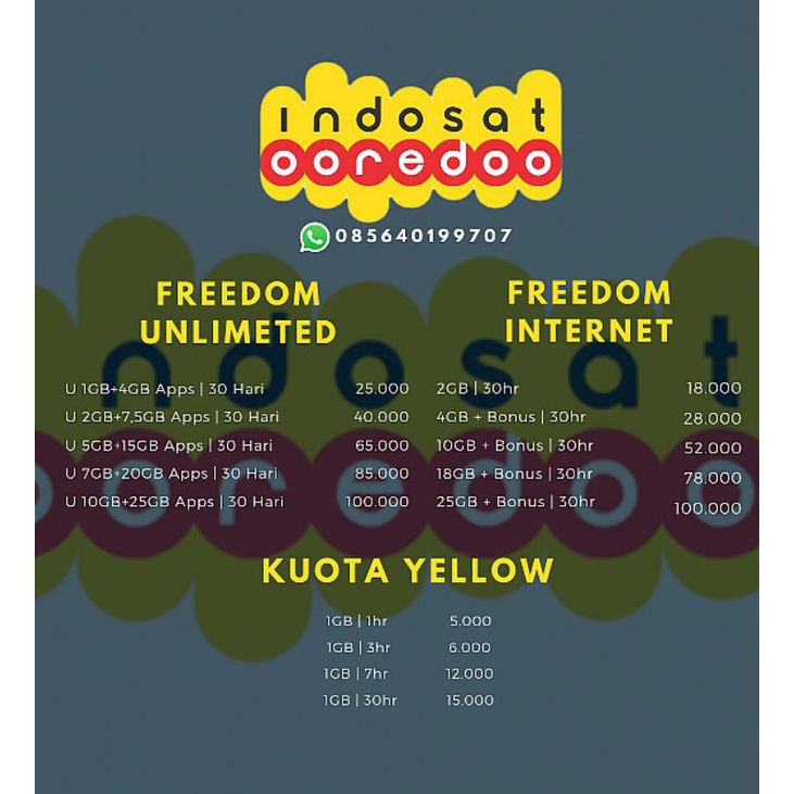 INDOSAT FREEDOM TERMURAH