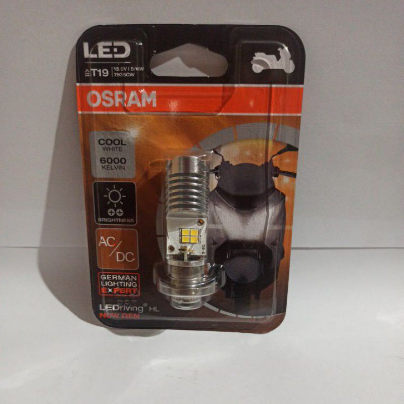 OSRAM BOHLAM LAMPU DEPAN LED  T19 M5 K1 5/6W COOL WHITE-7935CW