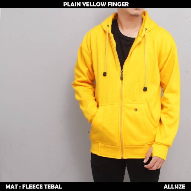 Jaket polos kuning / jaket polos finger maroon / jaket polos hitam premium / jaket polos abu murah