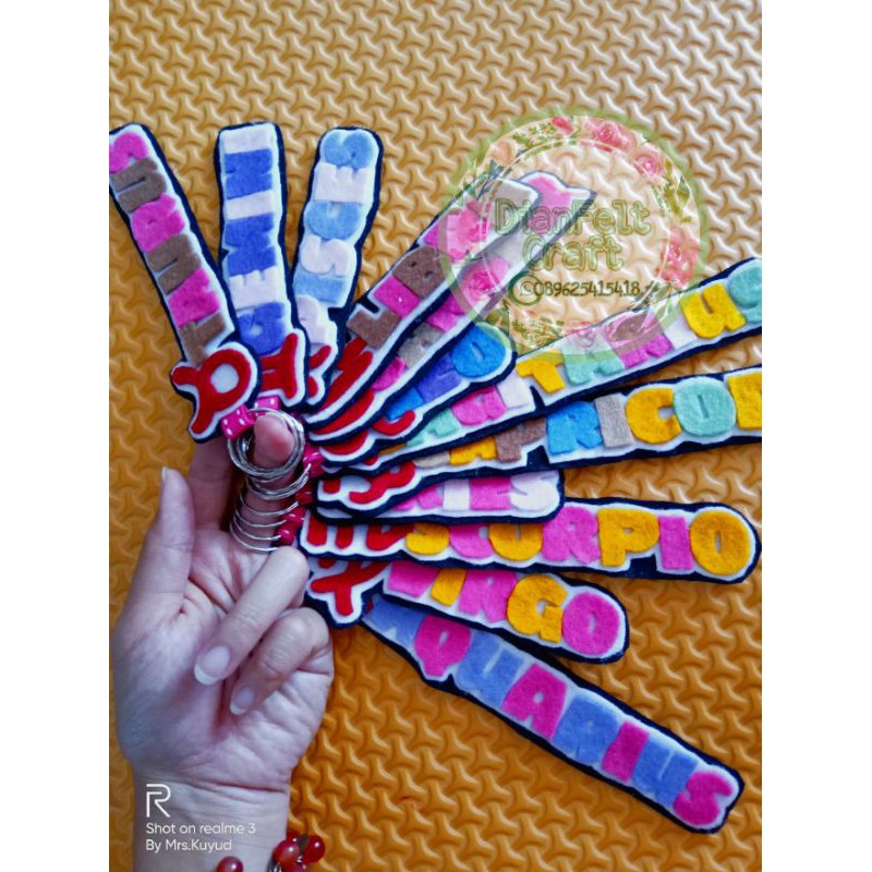 gantungan kunci zodiak / gantungan kunci bintang / gantungan kunci horoskop / gantungan tas