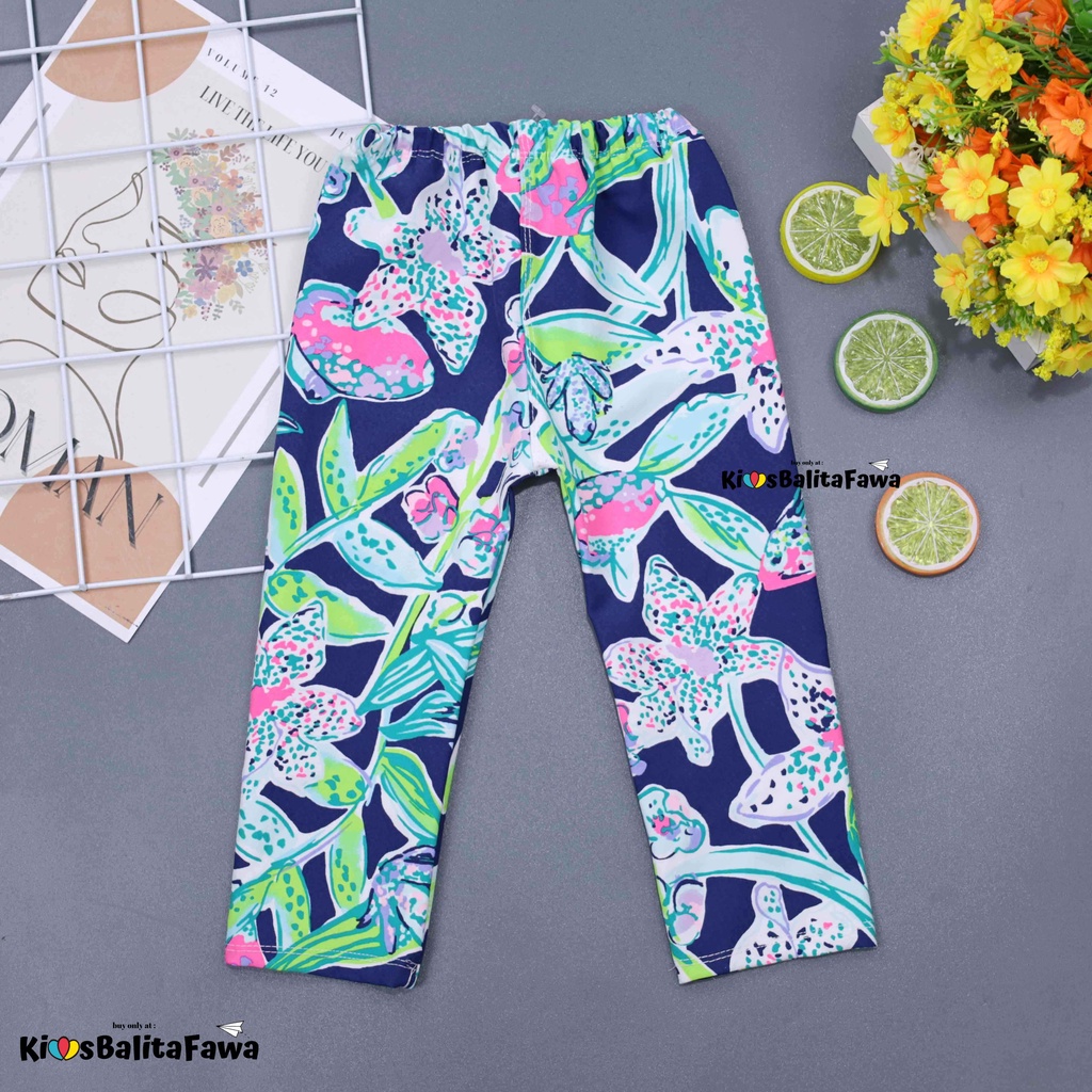 Legging Calvina Bayi 3-12 Bulan / Bahan Kaos Spandek Nyaman Pants Murah Motif Panjang Anak Perempuan