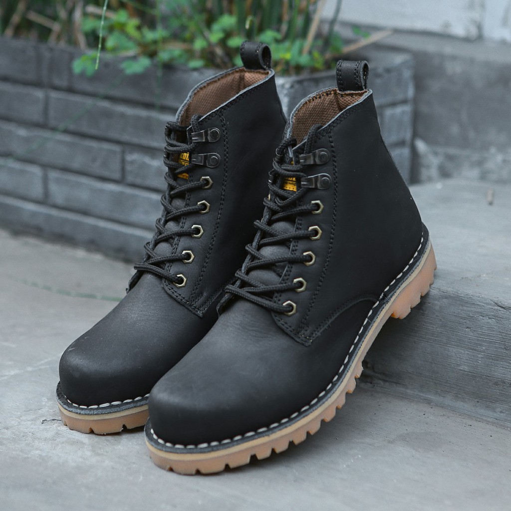 COUNTRY BOOTS | SALMON Original | Boots Casual Pria Kulit Sapi | Sepatu Boot Bot Kasual Safety