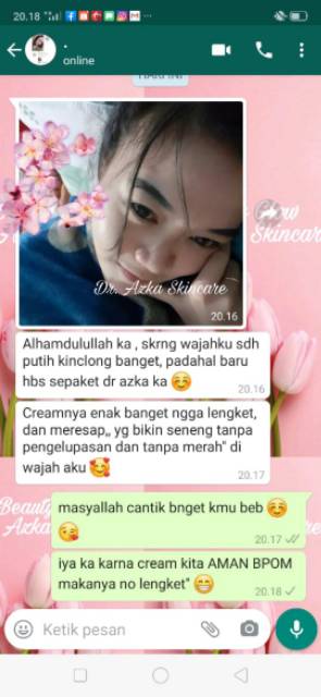 PAKET BRIGTHENING KINCLONG AZKA BEAUTY GLOW SKINCARE