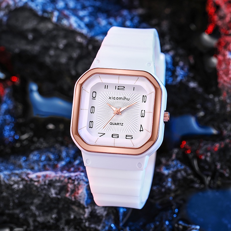 Watchyou Jam Tangan Wanita / Pria A0163 Sports Square Fashion Quartz Analog Watches