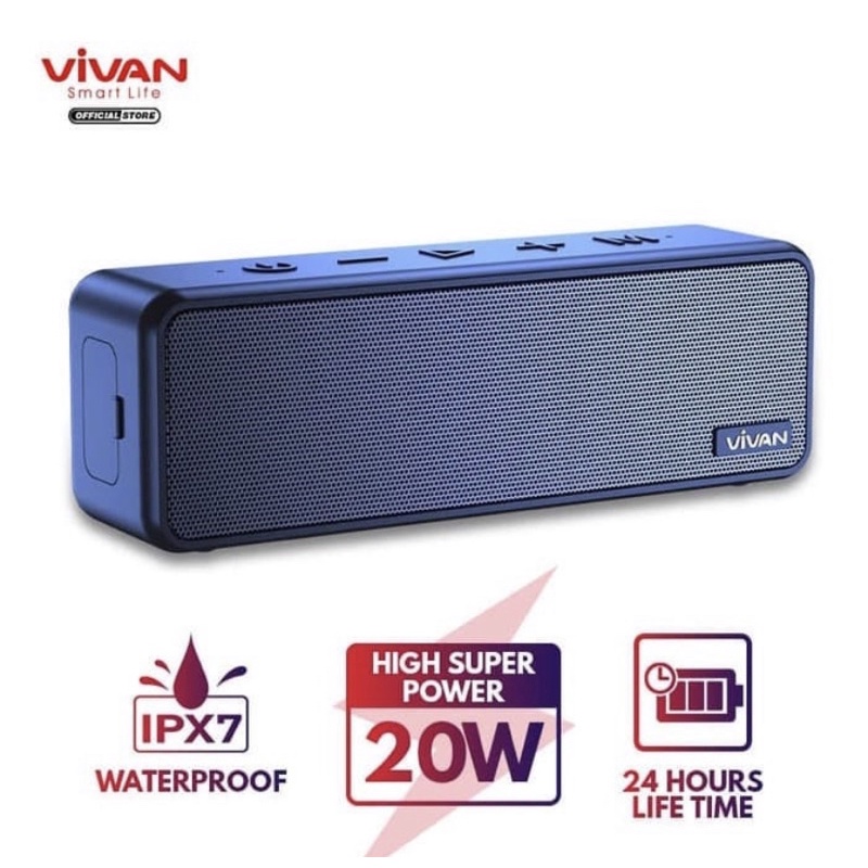 Speaker Bluetooth Vivan VS20 / Spiker / Speker / Akrif / Musik / Music / Mp3
