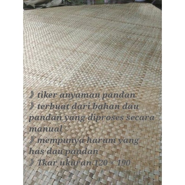 tikar anyaman pandan