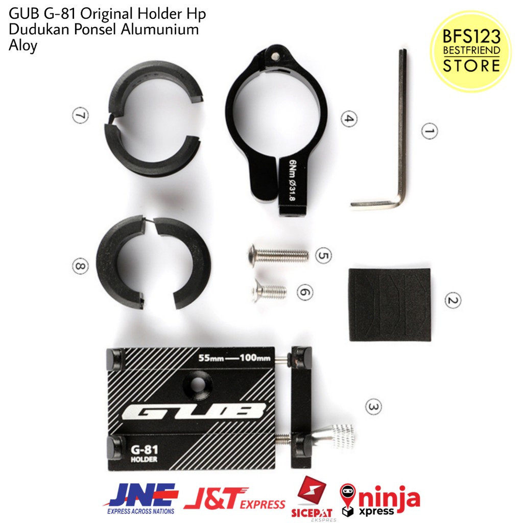 GUB G81 Original Holder Hp G-81 Dudukan Ponsel Alumunium Aloy