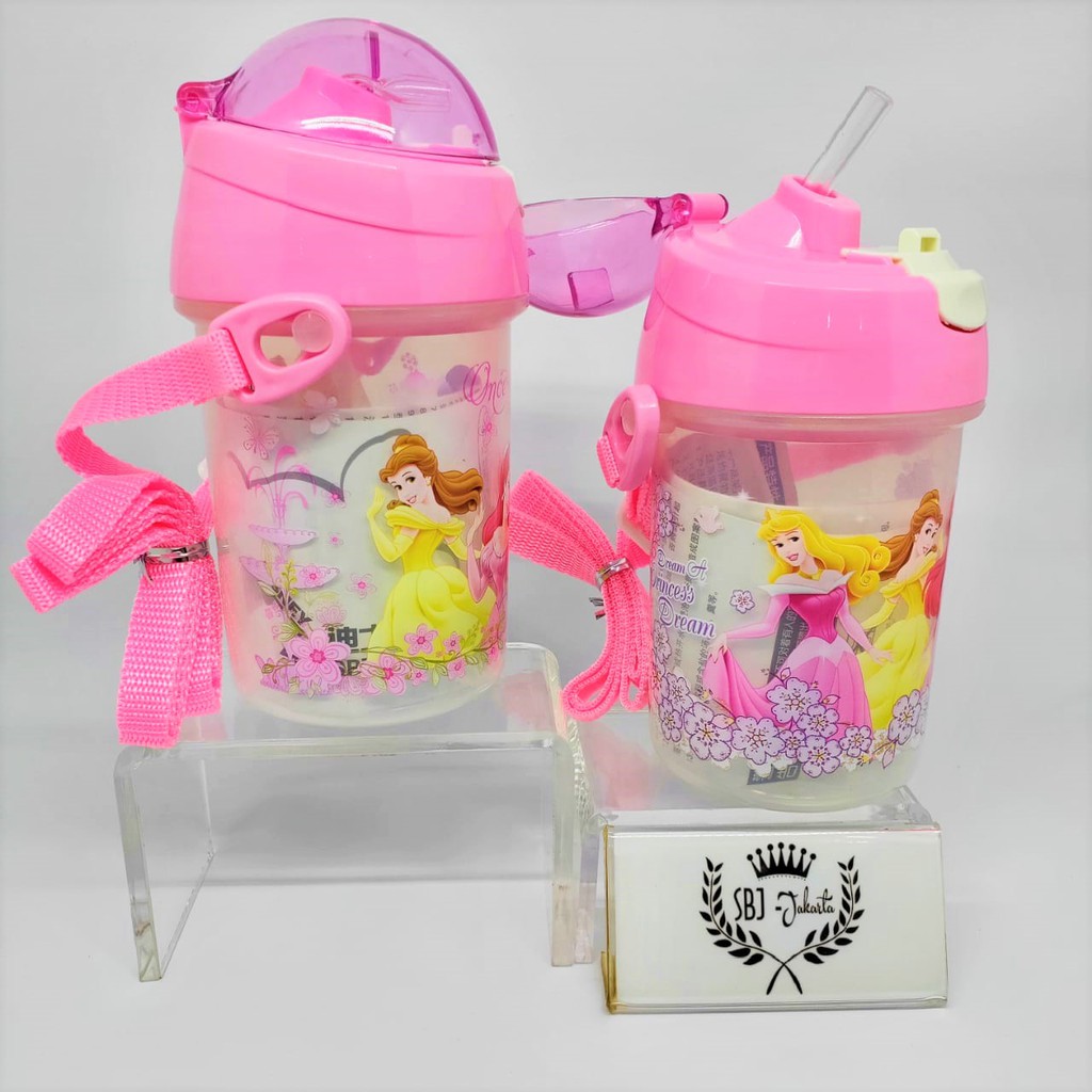 Botol air minum PLASTIK BPA Free 350 ml Karakter PRINCESS