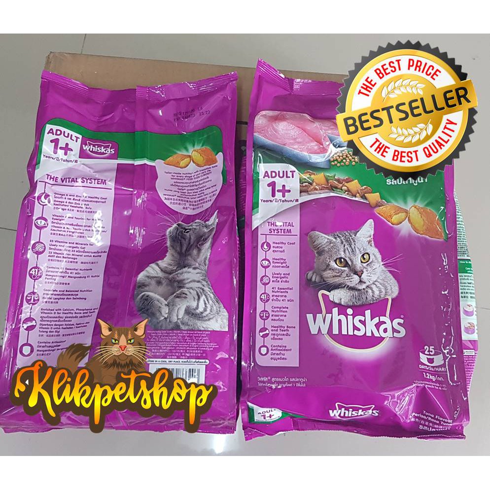 Makanan Kucing Dewasa Whiskas 1,2 kg Fresh Pack