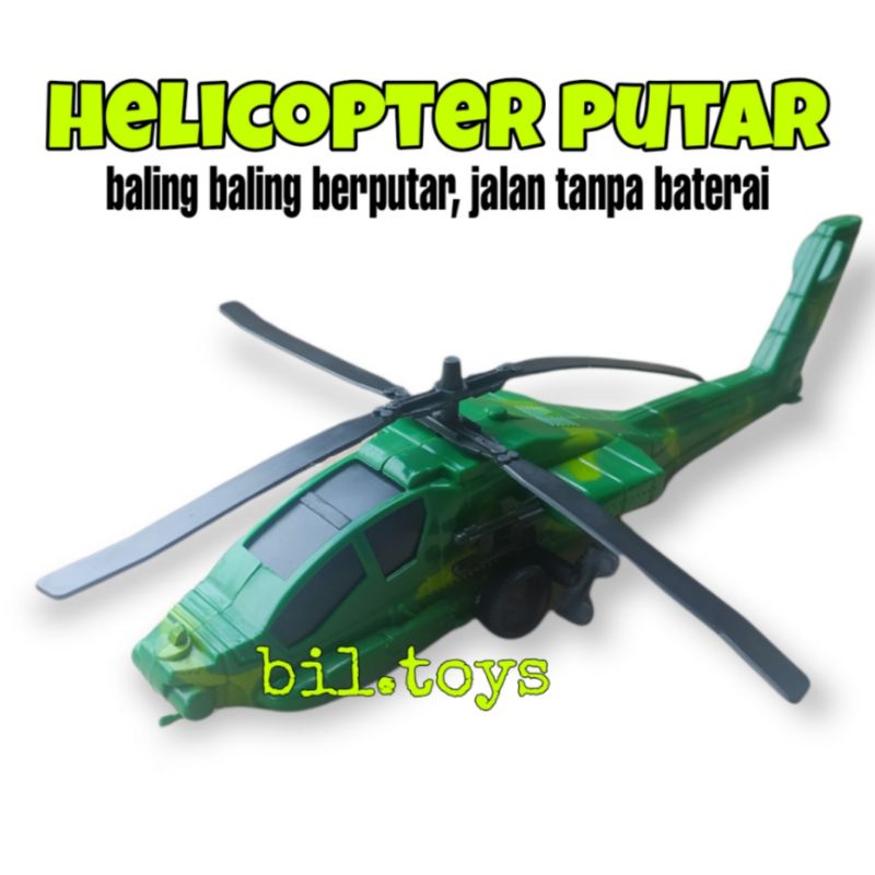 MAINAN ANAK LAKI LAKI HELICOPTER TENTARA  TARIK UKURAN BESAR MAINAN ANAK BALITA MAINAN EDUKASI OCT