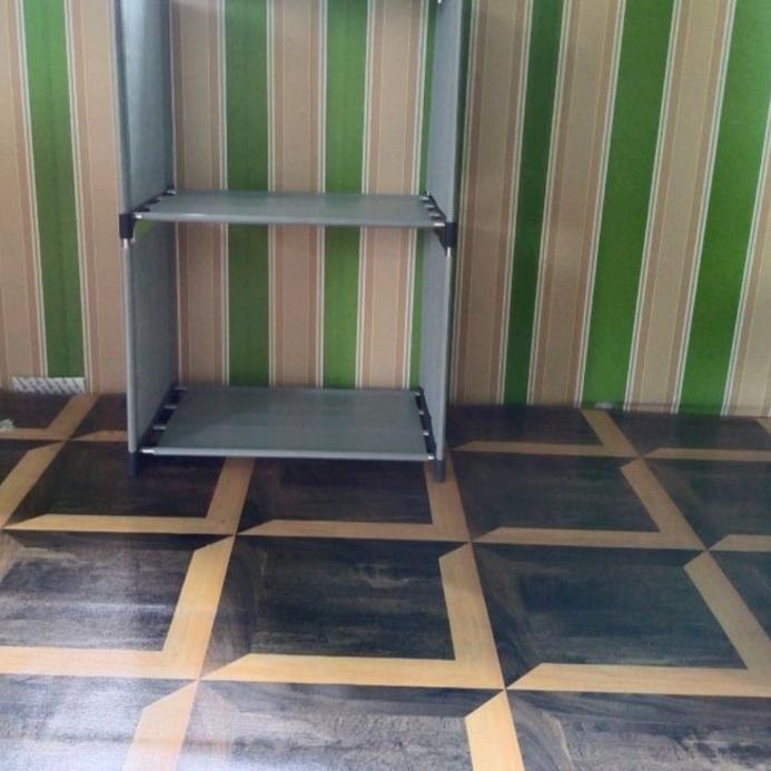 ☪ RAK HELM RAK SUSUN RAK PAJANGAN RAK PORTABEL RAK MAINAN 3 SUSUN 2 RUANG RAK SERBAGUNA ETALASE DISP