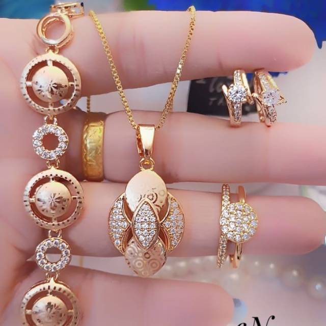 Xuping set perhiasan lapis emas 24k 2613