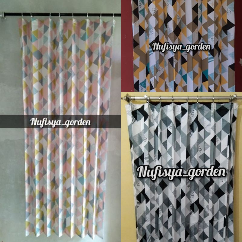 Gorden plisket Gorden kawat/gorden jendela gorden pintu gorden biasa/gorden murah bahan satin bridal