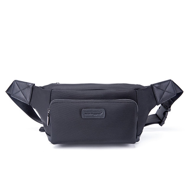 Hush Puppies Tas Pria Waylon Waist Bag 2110 Black