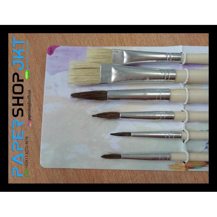 

Diskon Grosir!!! Joyko Brush Set 6 Br-1/Kuas Lukis/Kuas Cat Air Joyko Set 6