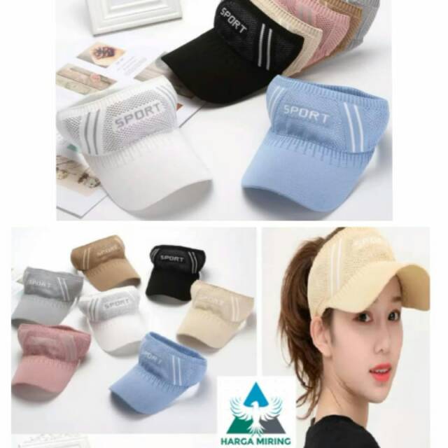 Topi golf base ball rajut elastis import