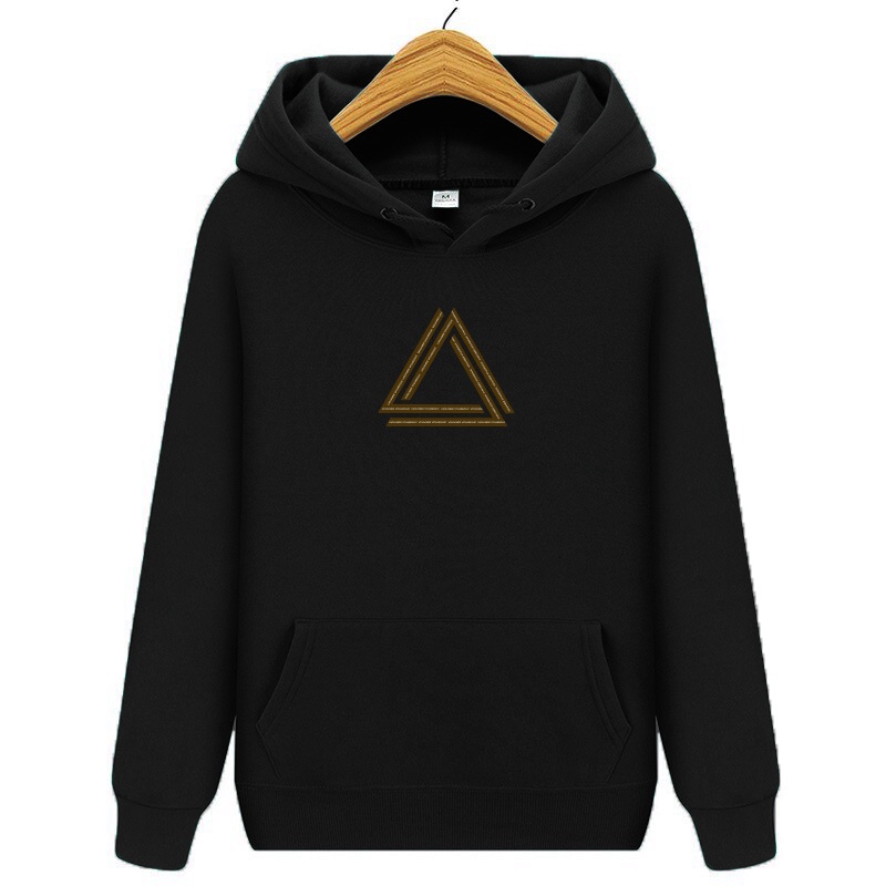 SWEATER HOODIE PRIA DISTRO ANTARAES AHTHENTIC SIZE L-XL TRIANGLE BLACK