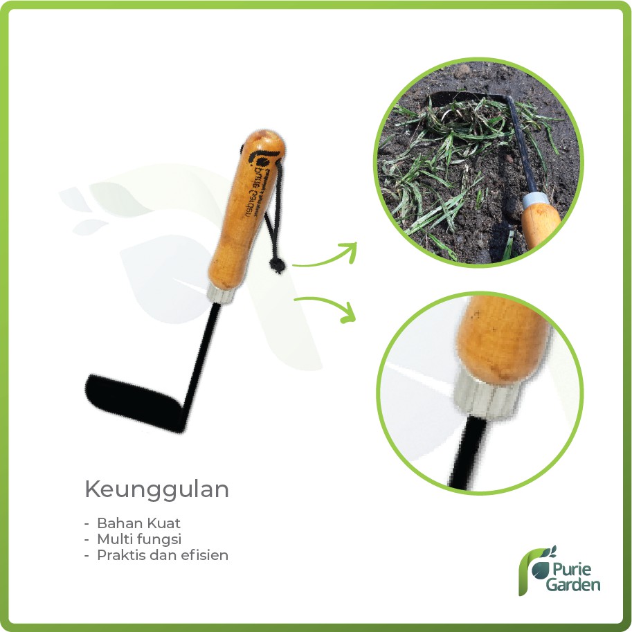 Cangkul Mini Koret Cangkul Miring Berkebun Puriegarden PG.SBY