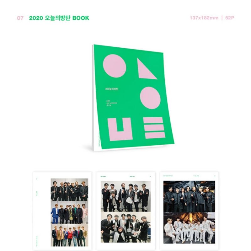 BTS MEMO 2020 STAM STICKER + 2020ONEUL PHOTOBOOK