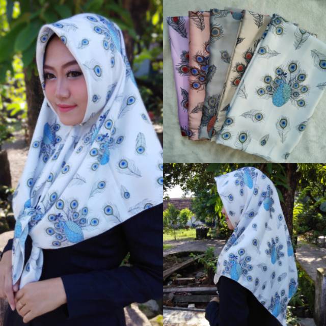 Hijab Segi Empat Motif / Maxmara Square