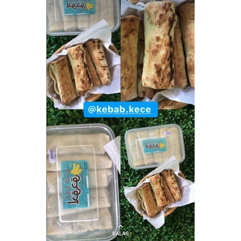 Kebab durian - kebab pisang coklat lumer