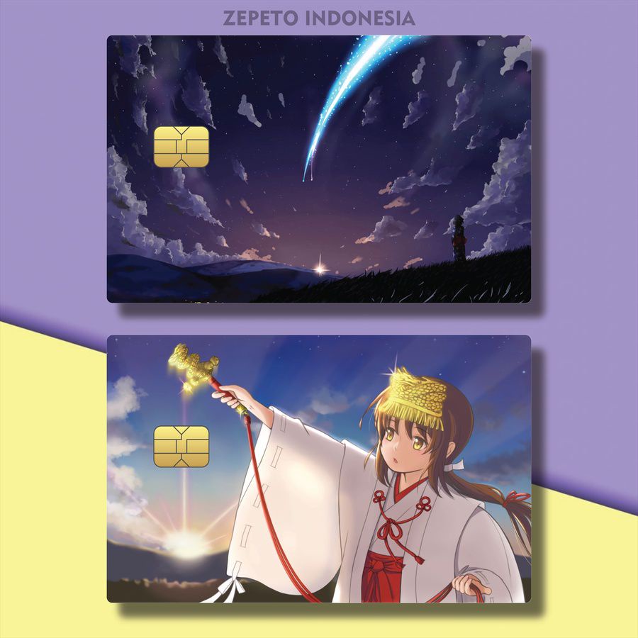 41-60 CASING KARTU ANIME YOUR NAME V2QUH/YG9YU/ GARSKIN CARD ANIME MIKI OKUDERA KIMI NO NA WA / KART