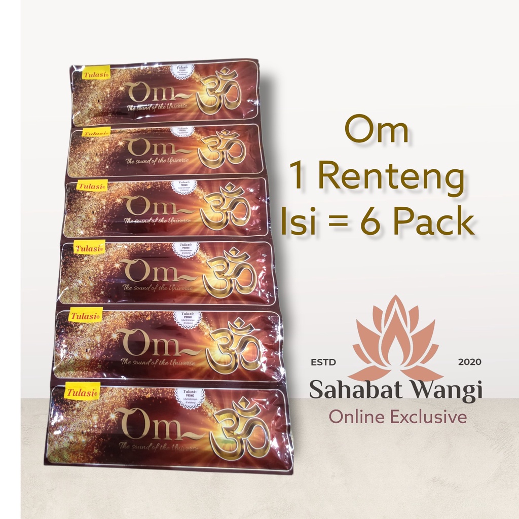 Hio Dupa India Tulasi OM 1 Renteng ( 6 Pack)