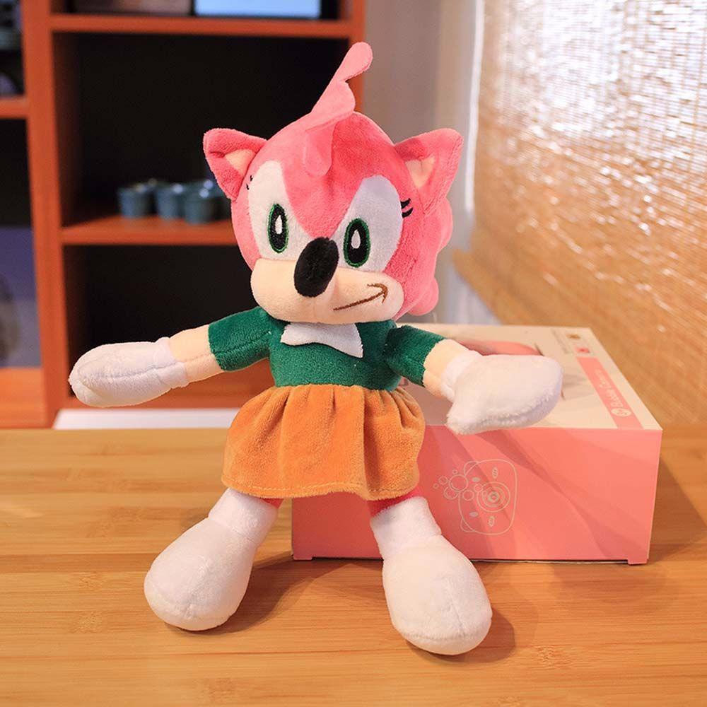 REBUY Rebuy Sonic the Hedgehog Shadow Kartun Figure Mainan Peluche Boneka Lembut Mainan Boneka Mainan Mewah