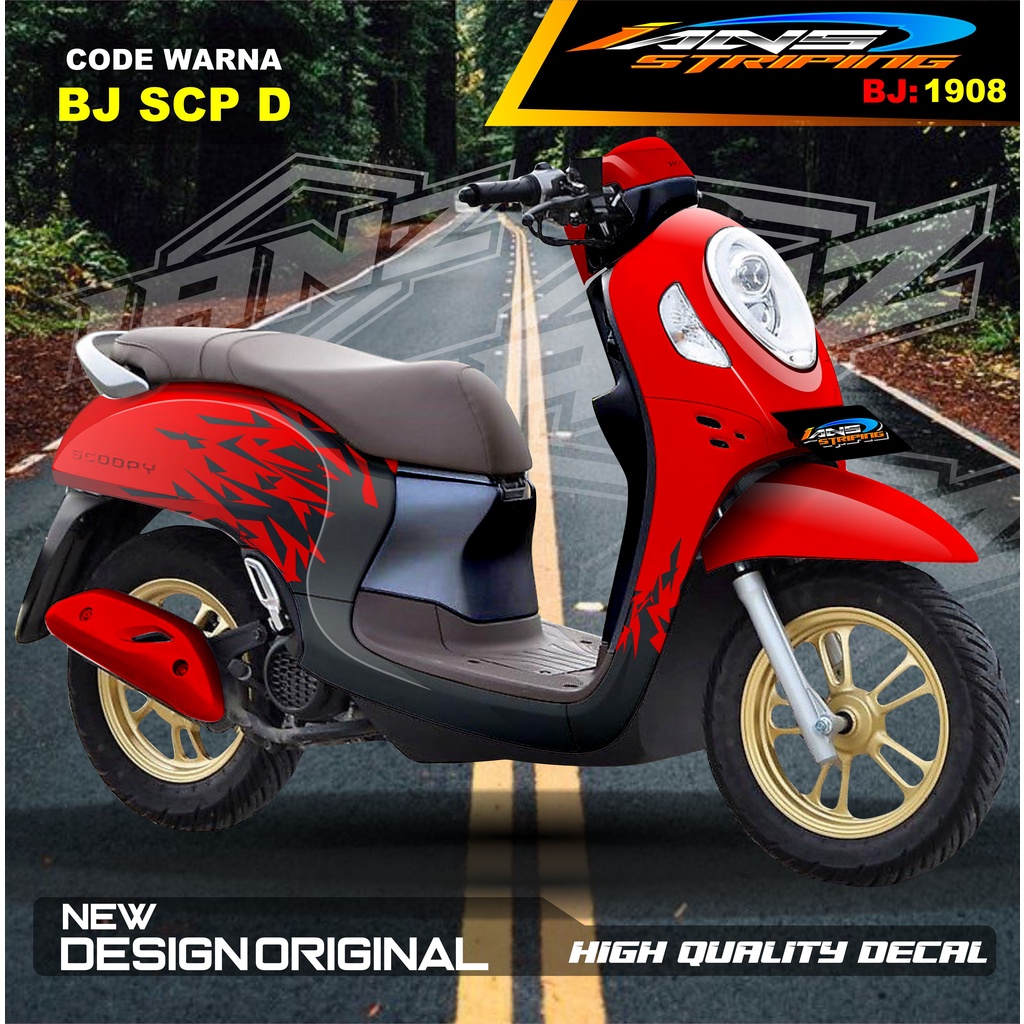 STICKER DECAL  FULL BODY SCOOPY / STICKER ALL NEW SCOOPY / STIKER FULL BODY SCOOPY TERMURAH / STIKER MOTOR SCOOPY / STIKER MOTOR