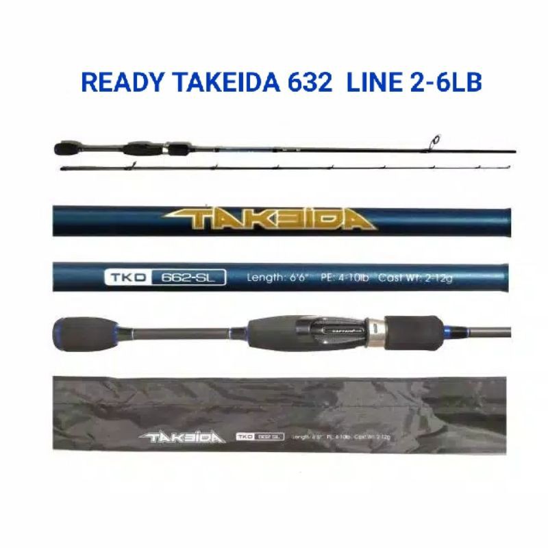 Joran UL Captain Takeida Panjang 189 dan 198 Carbon joran sambung