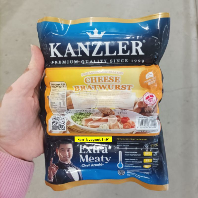 

Kanzler Sosis Cheese Bratwurst 360 Gram