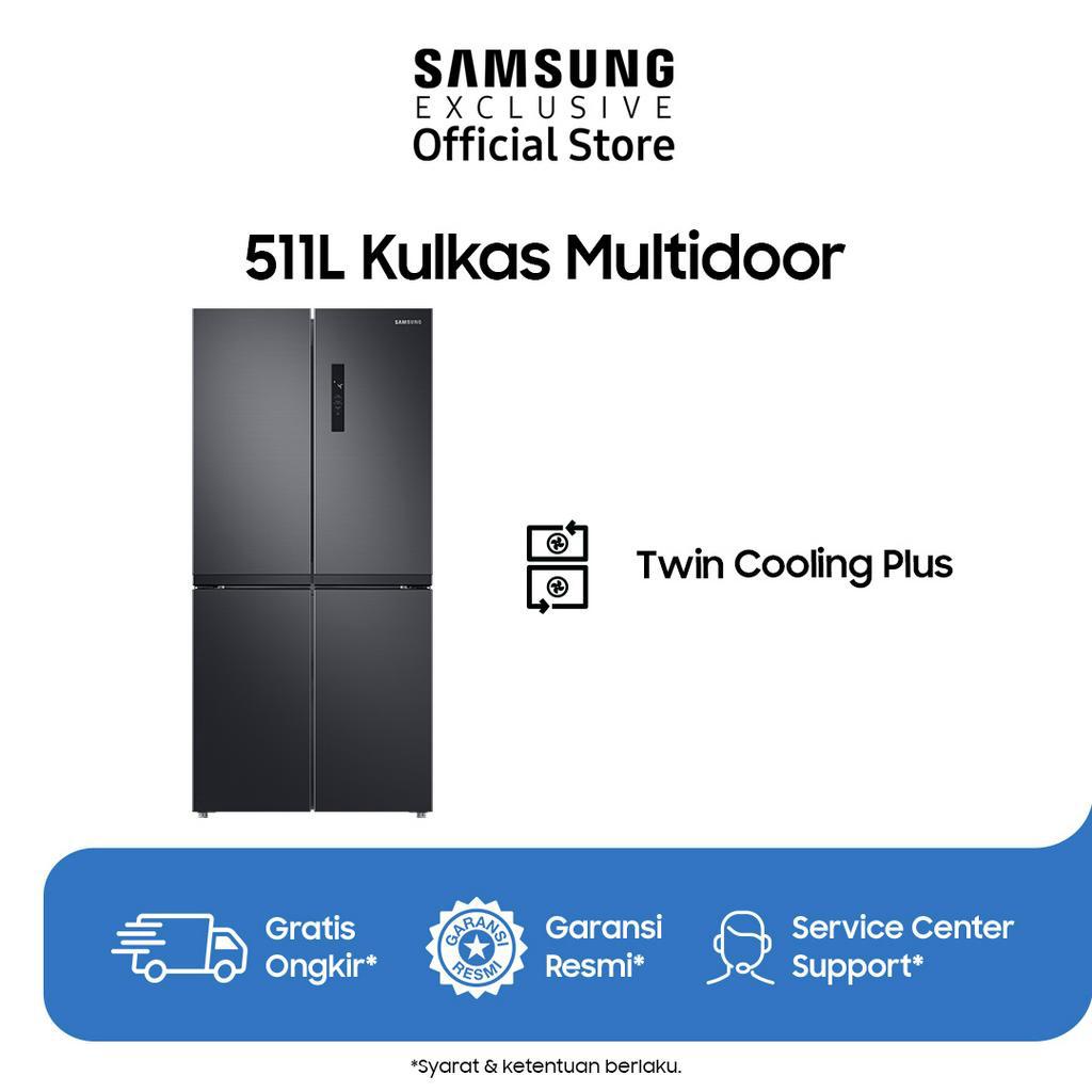 Samsung Kulkas Side by Side 468L | Hemat Energi | Cepat Dingin & Beku | Fresh Zone | RF48A4000B4