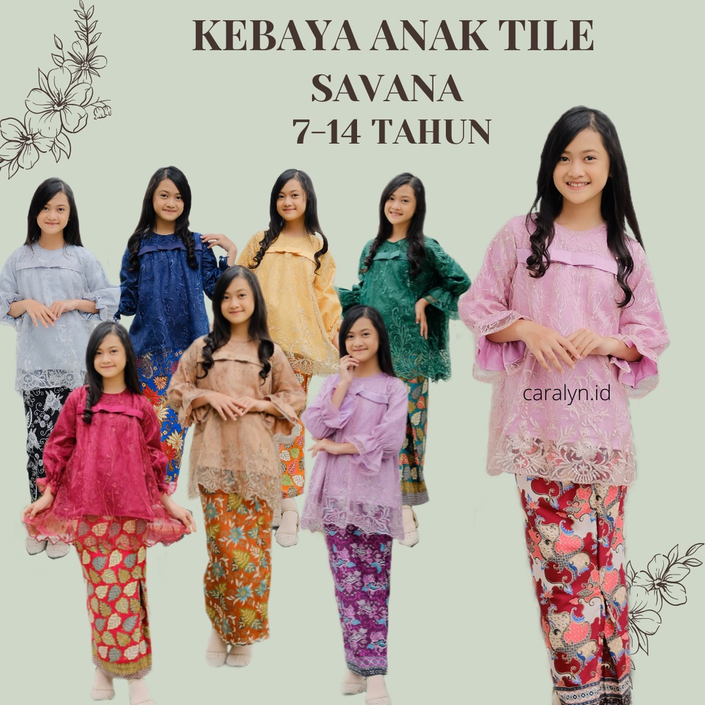 KEBAYA ANAK TILLE SAVANA 7-14