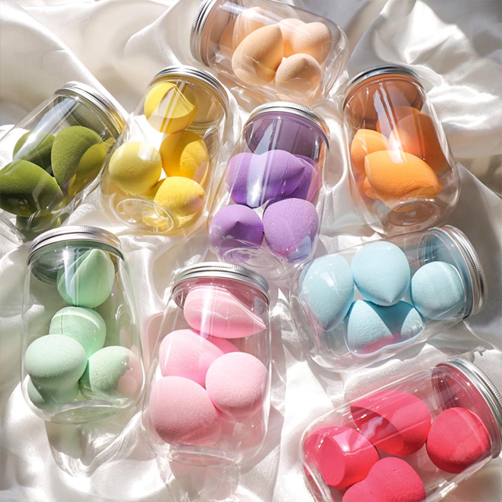 Top 4PCS/BOX Blender Spons Makeup Make Up Multi Shapes Foundation Blending Sponge Baru