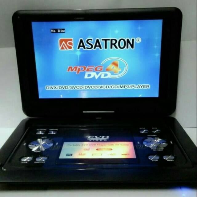 DVD POTABLE ASATRON 14 INCH USB TV