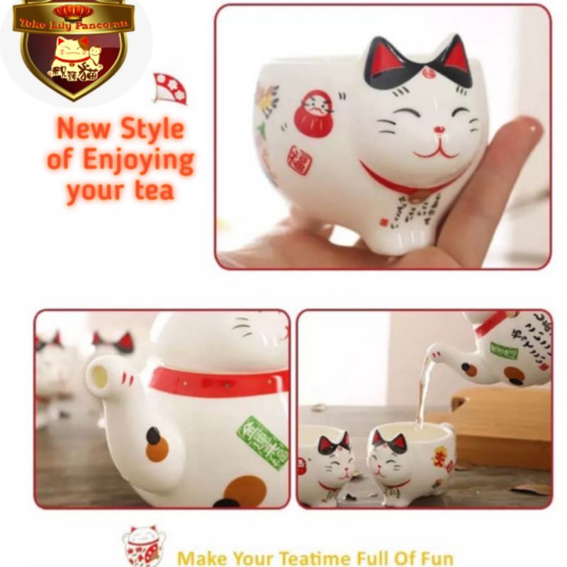 Teaset Kucing / Gelas Kucing / Teaset Terbaru / Personal Teaset / TEASET KUCING / Teaset Keramik