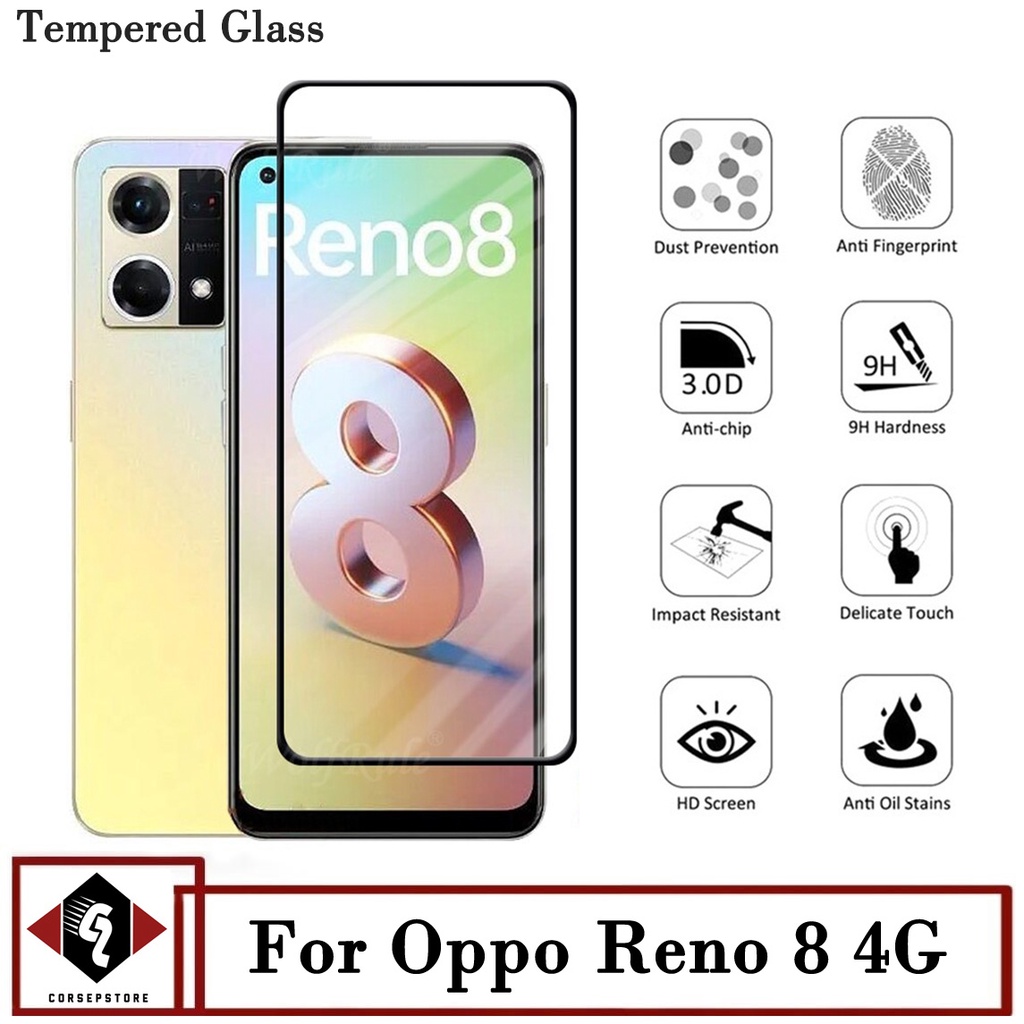 Promo Tempered Glass Layar Oppo Reno 8 4G Antigores Pelindung Layar Hp