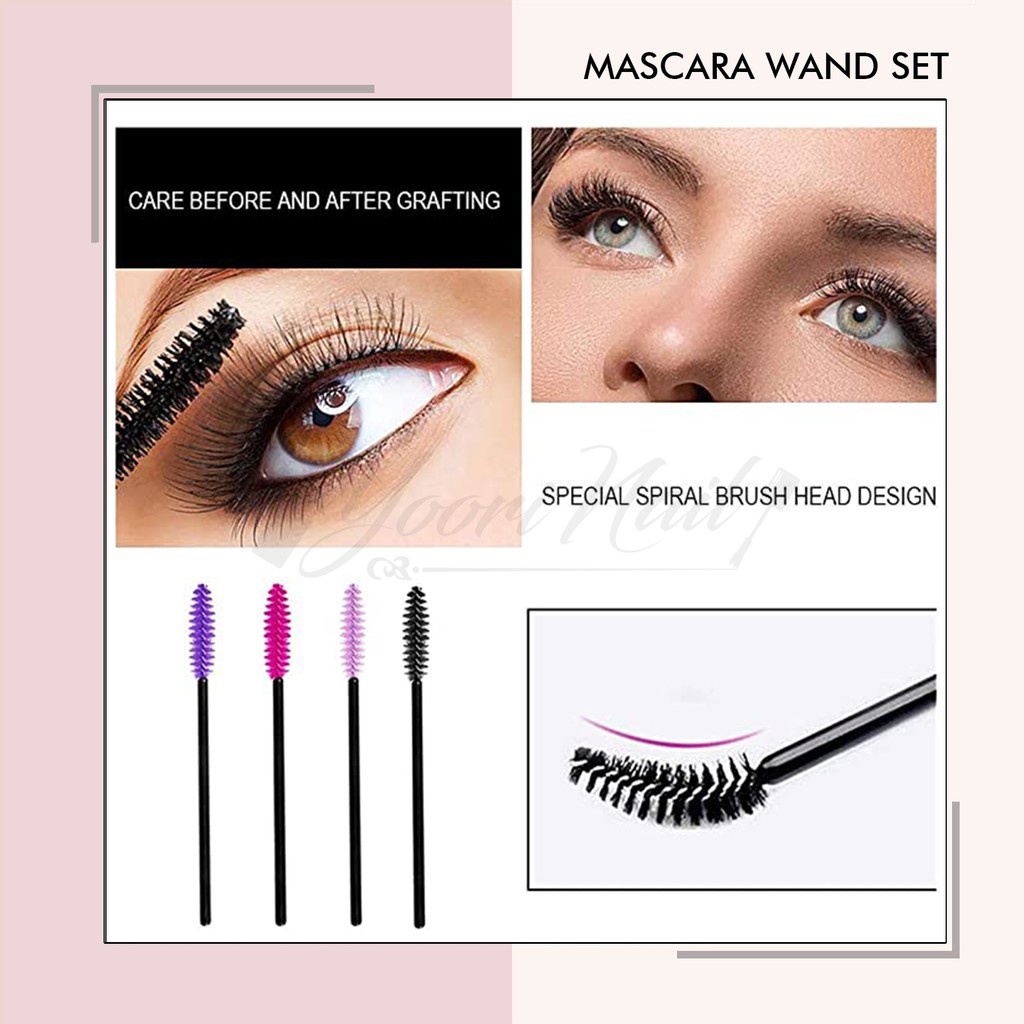 Mascara wand set 10pcs sisir bulumata eyelash extension